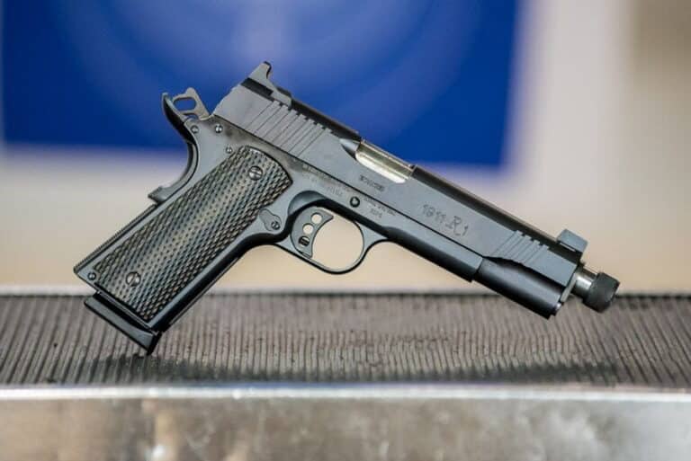 A pistol from The Range 702.